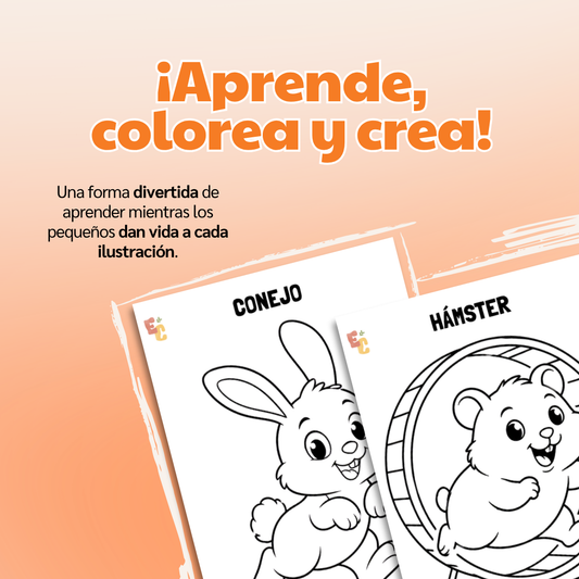 Libro DIGITAL "Animales domésticos para colorear"