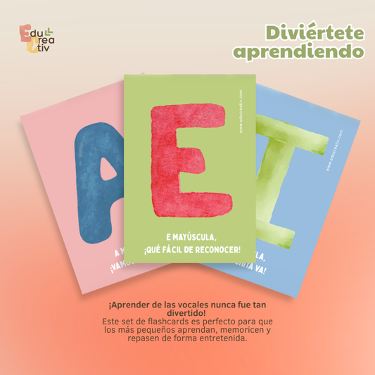 Set de flashcards DIGITAL: Las vocales