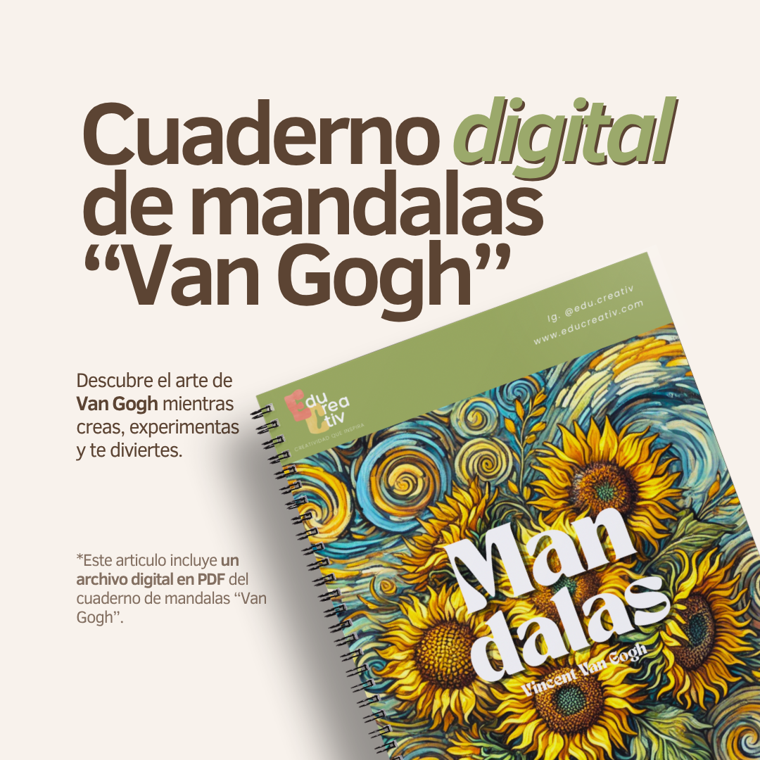 Cuaderno de mandalas digital "Van Gogh"