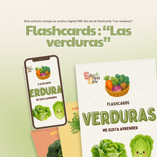 Set de flashcards DIGITAL: Verduras
