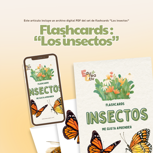 Set de flashcards DIGITAL: Los insectos