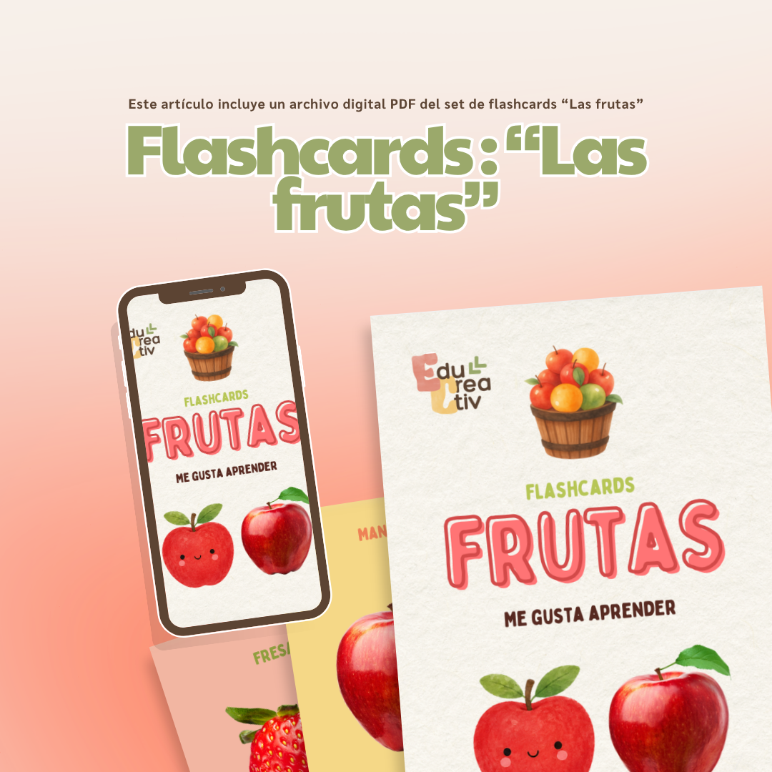 Set de flashcards DIGITAL: Las frutas