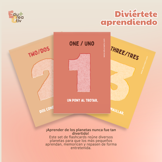 Set de flashcards DIGITAL: Los números
