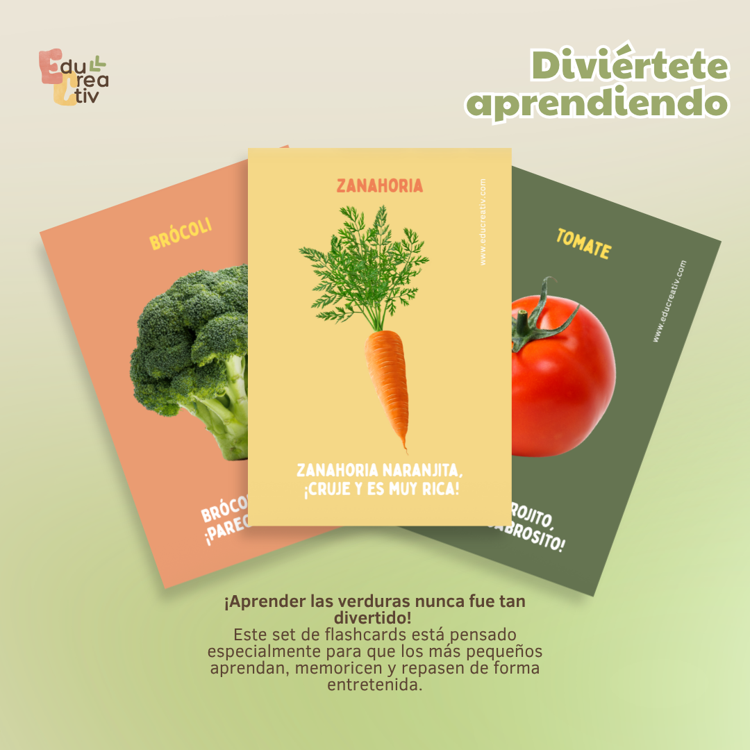 Set de flashcards DIGITAL: Verduras