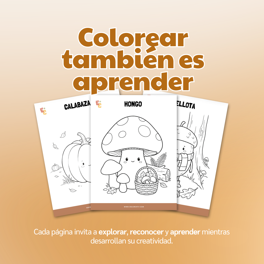 Libro DIGITAL "Otoño para colorear"