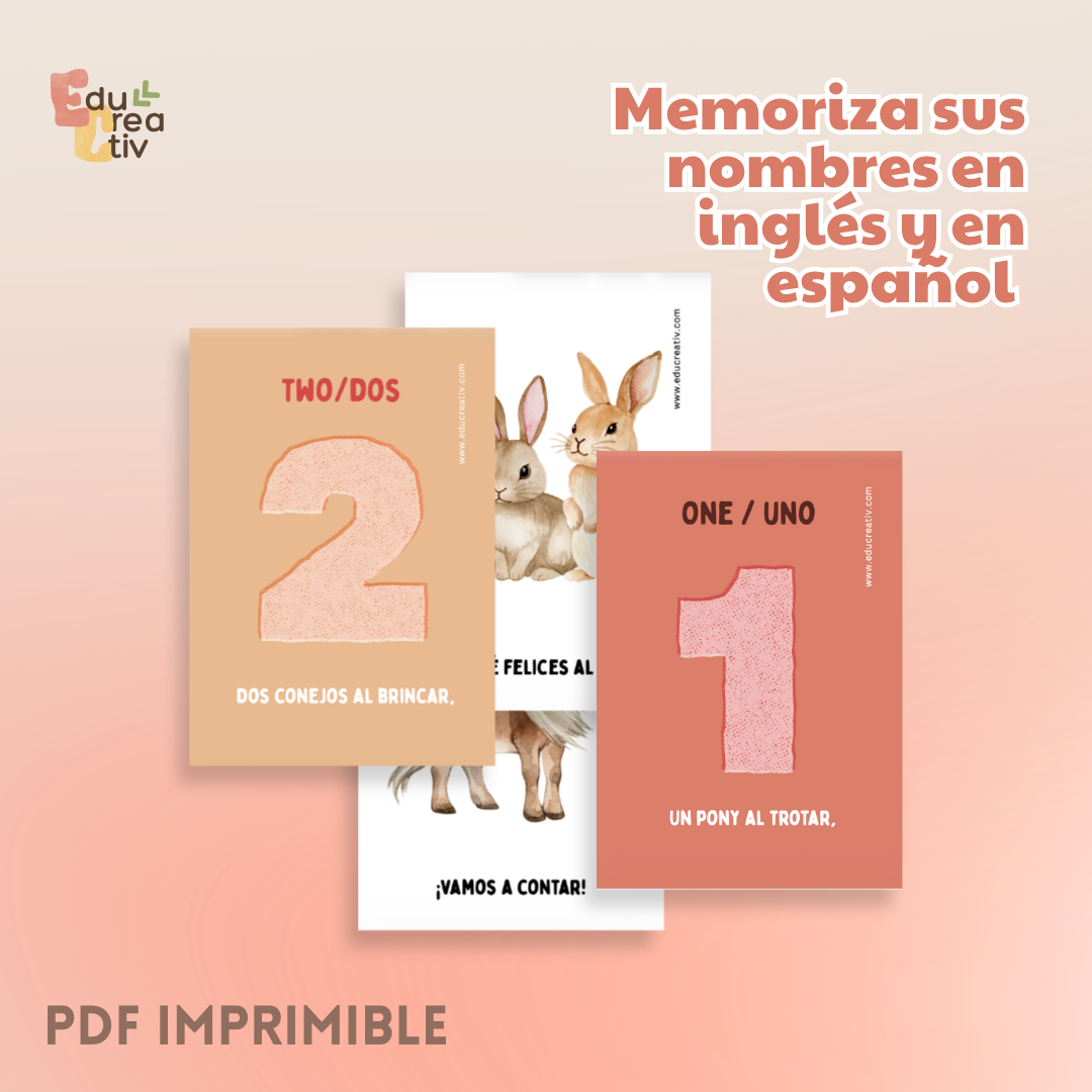 Set de flashcards DIGITAL: Los números