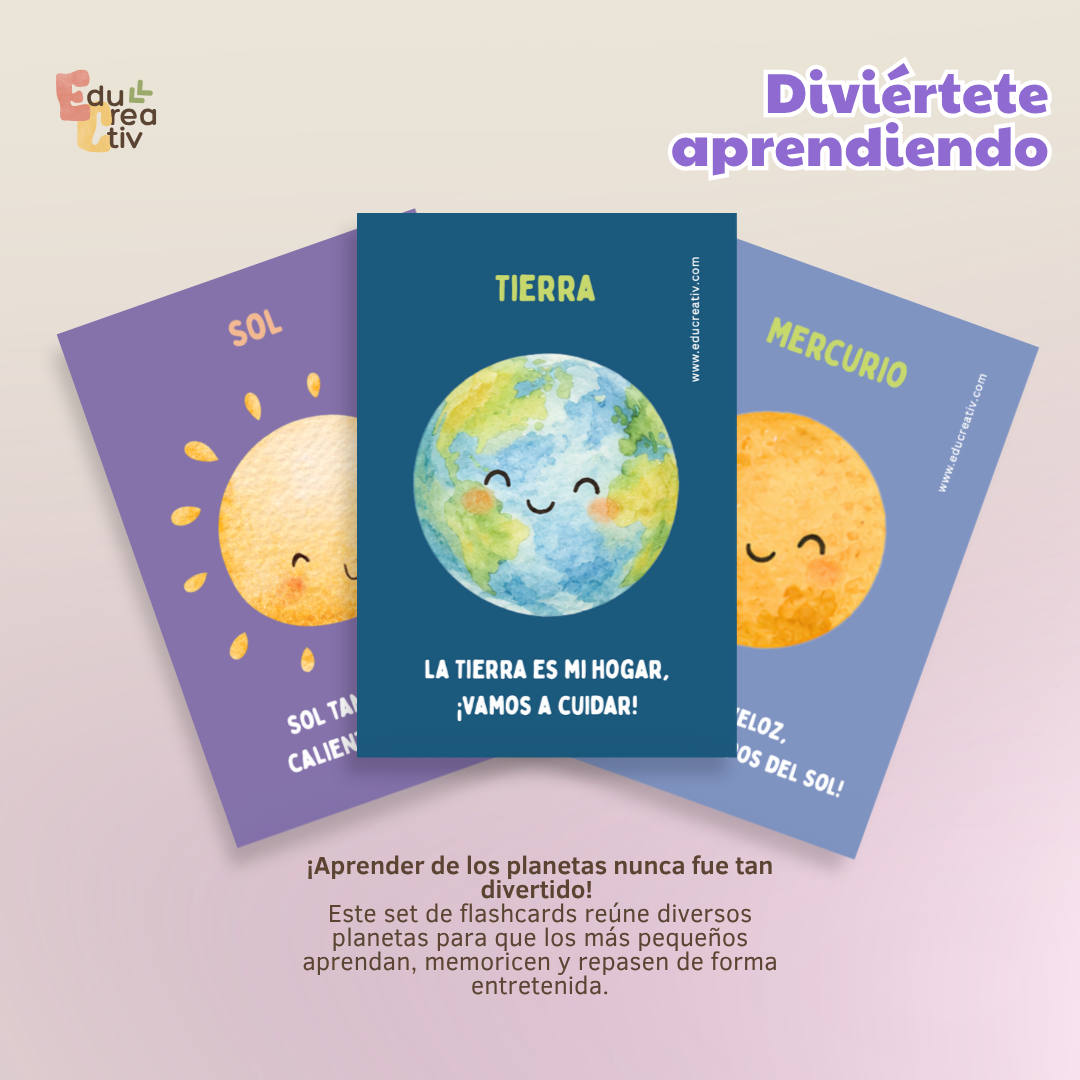 Set de flashcards DIGITAL: El sistema solar