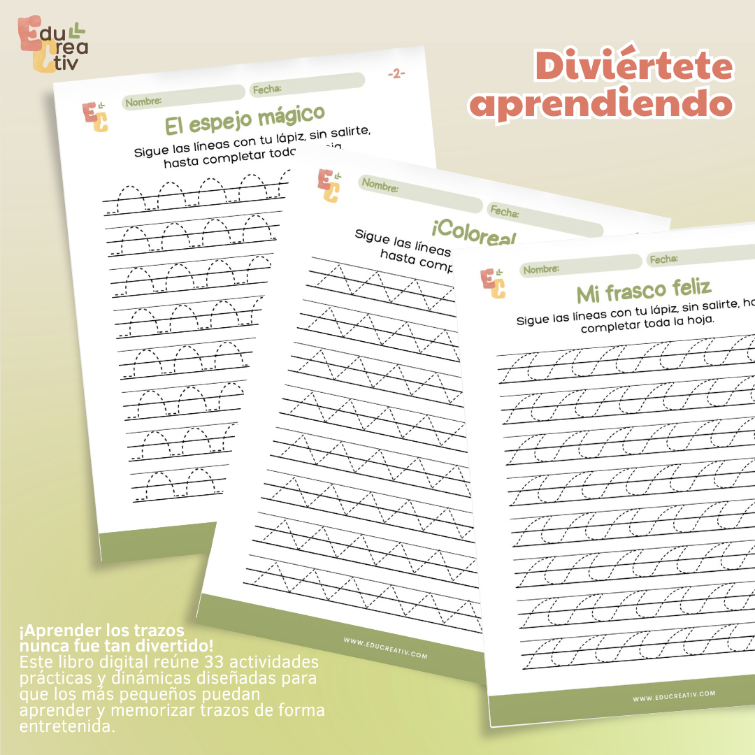 Libro DIGITAL "33 actividades: Trazos"