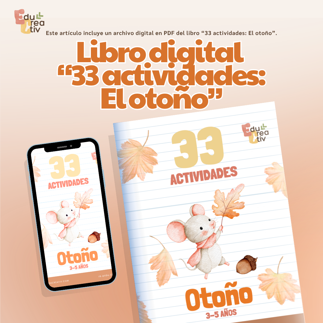 Libro DIGITAL "33 actividades: El otoño" 3-5 años
