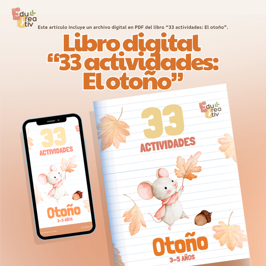 Libro DIGITAL "33 actividades: El otoño" 3-5 años