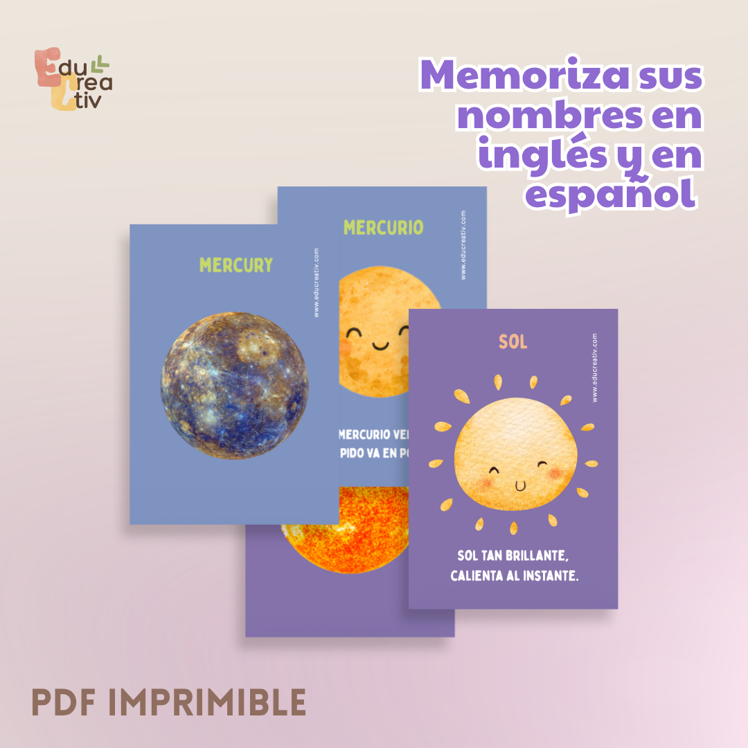 Set de flashcards DIGITAL: El sistema solar