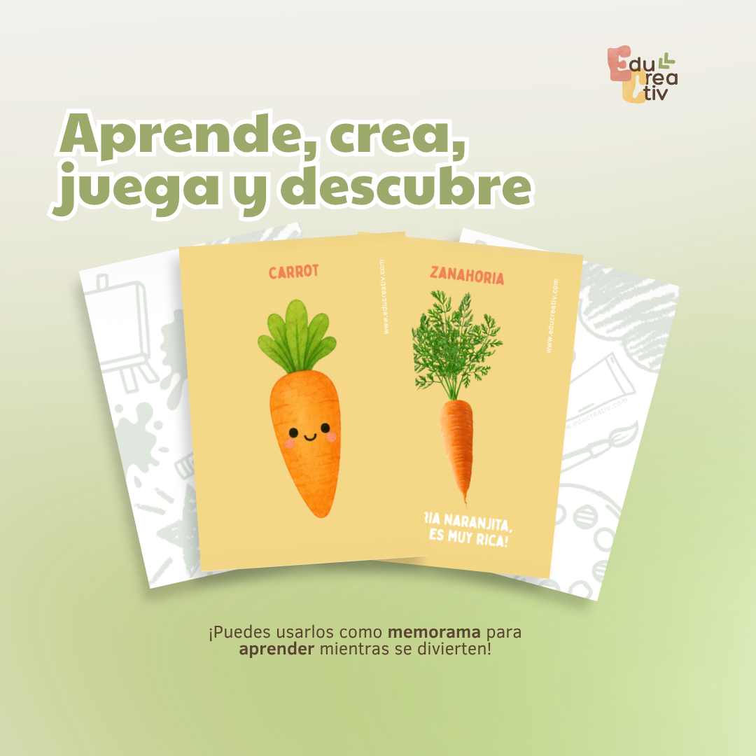 Set de flashcards DIGITAL: Verduras