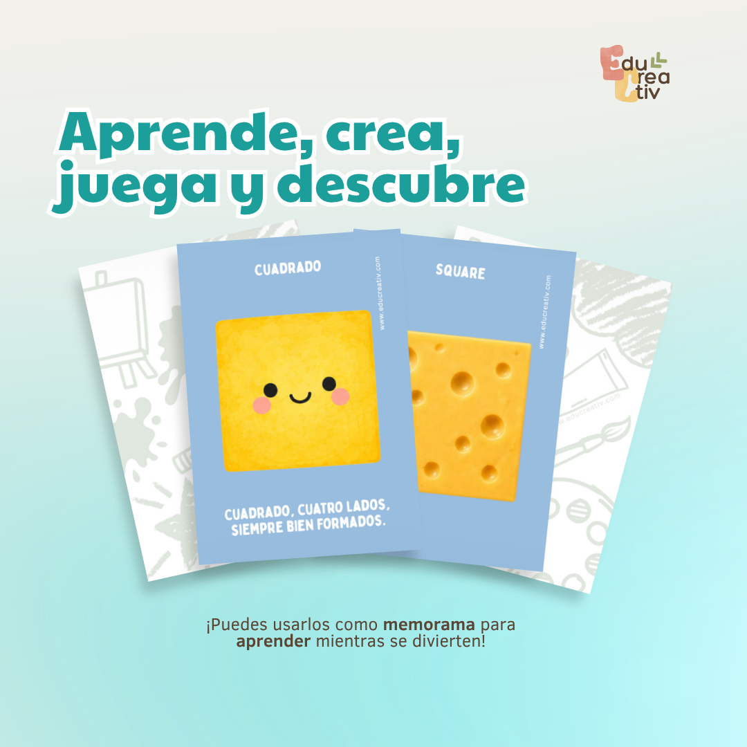 Set de flashcards DIGITAL: Figuras geométricas
