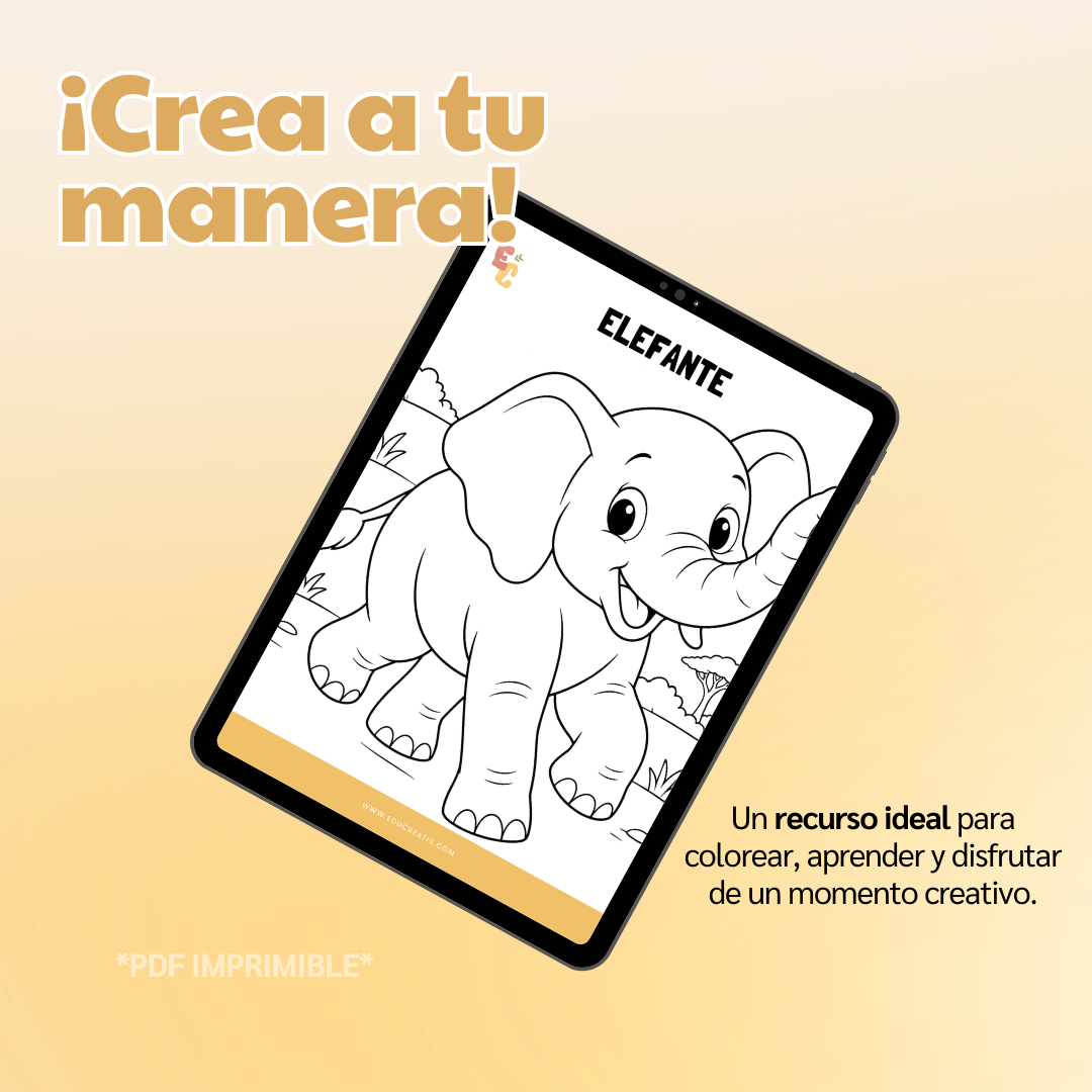 GRATIS — Libro digital "Animales salvajes para colorear"
