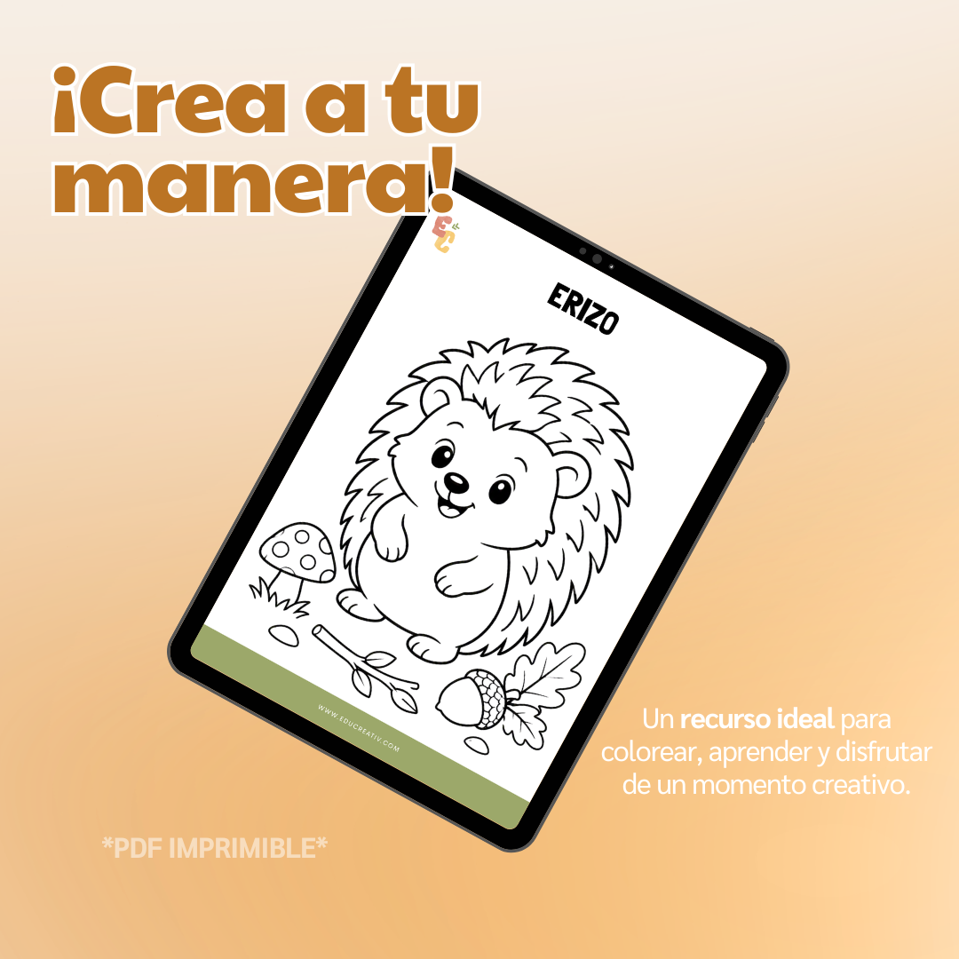 Libro DIGITAL "Animales del bosque para colorear"
