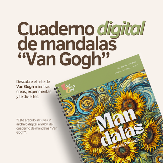 Cuaderno de mandalas digital "Van Gogh"