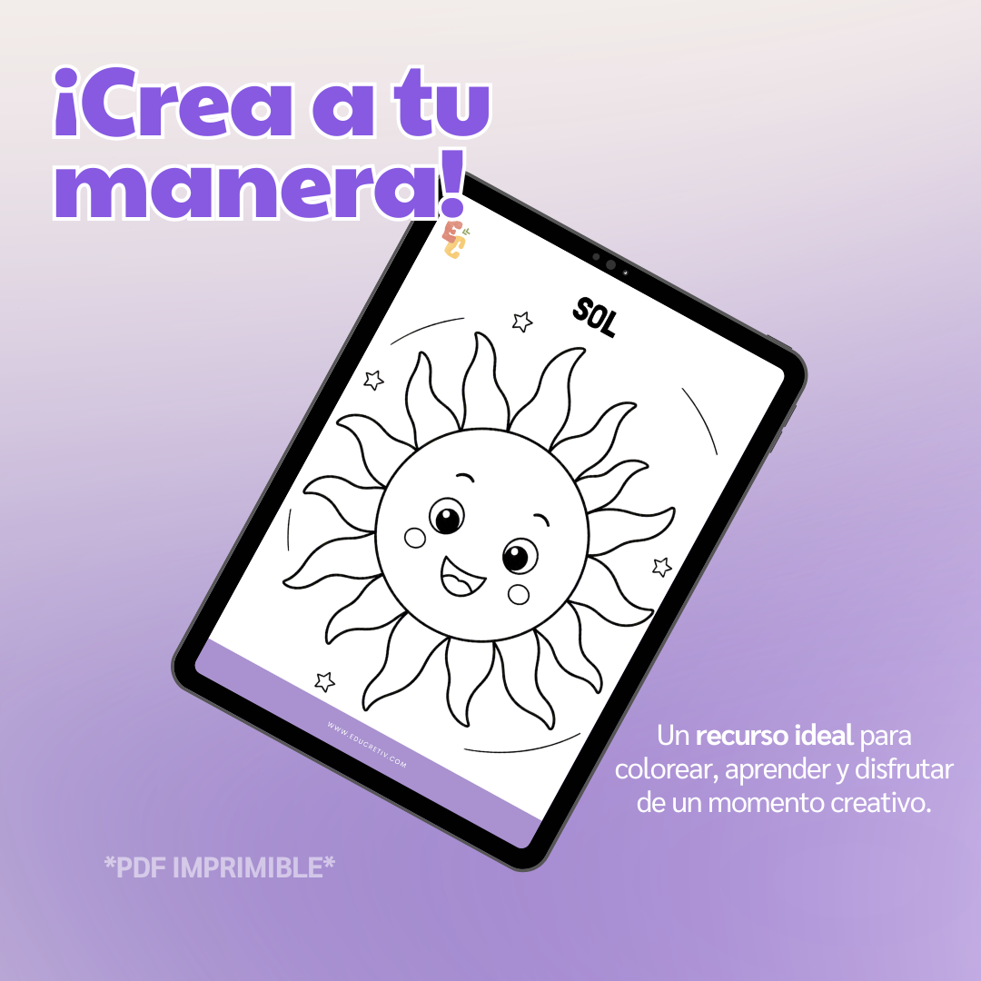 Libro DIGITAL "El sistema solar para colorear"