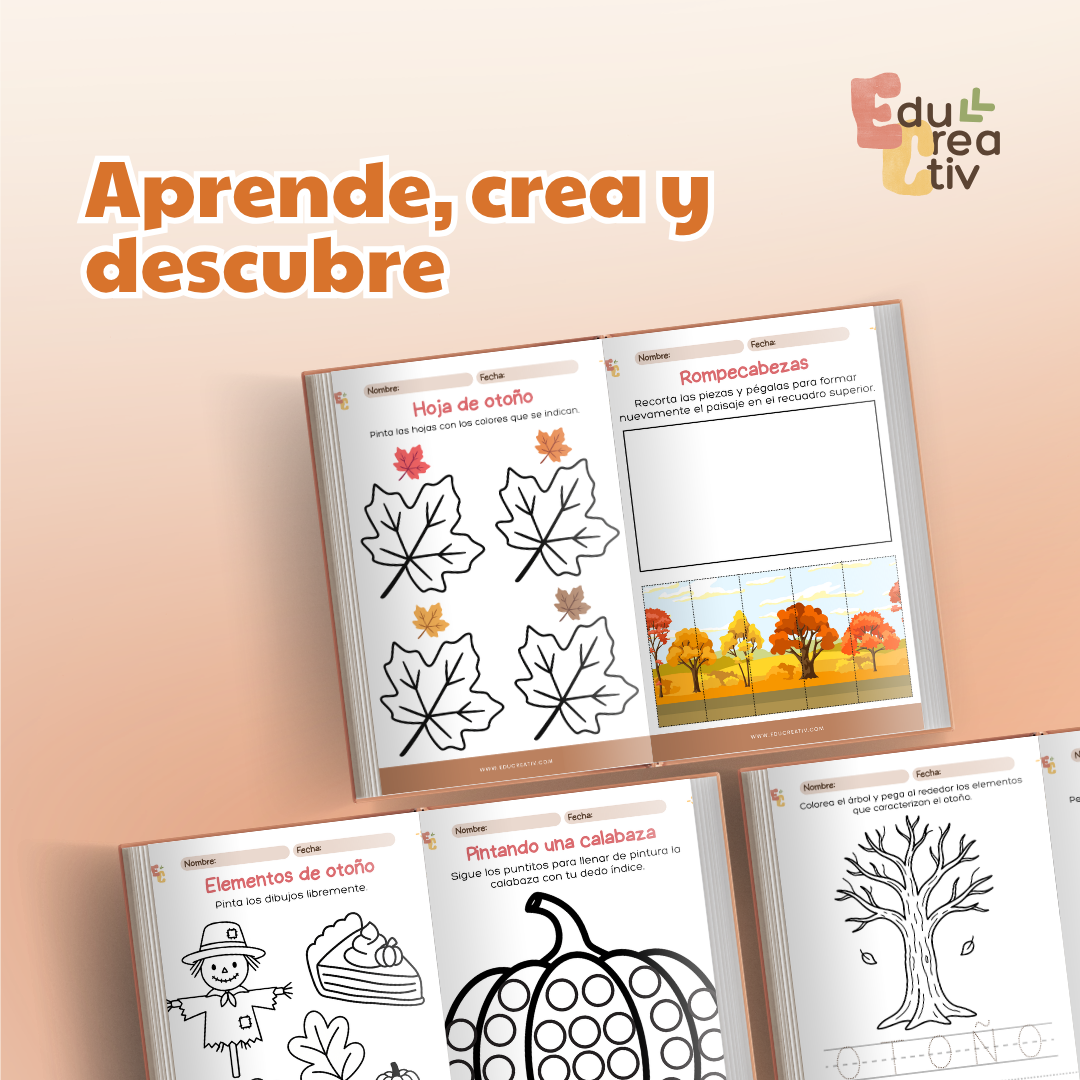 Libro DIGITAL "33 actividades: El otoño" 3-5 años
