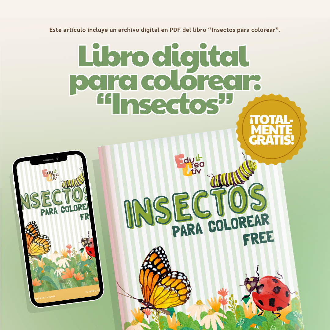 GRATIS — Libro digital "Insectos para colorear"