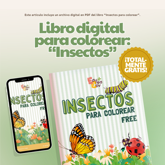 GRATIS — Libro digital "Insectos para colorear"