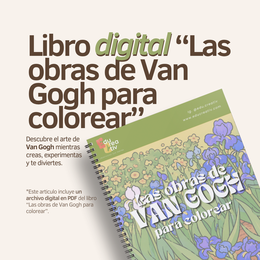 Libro digital “Las obras de Van Gogh para colorear”